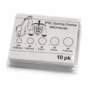 IPSC Scoring Overlay – NROI Nordic (10 pk)